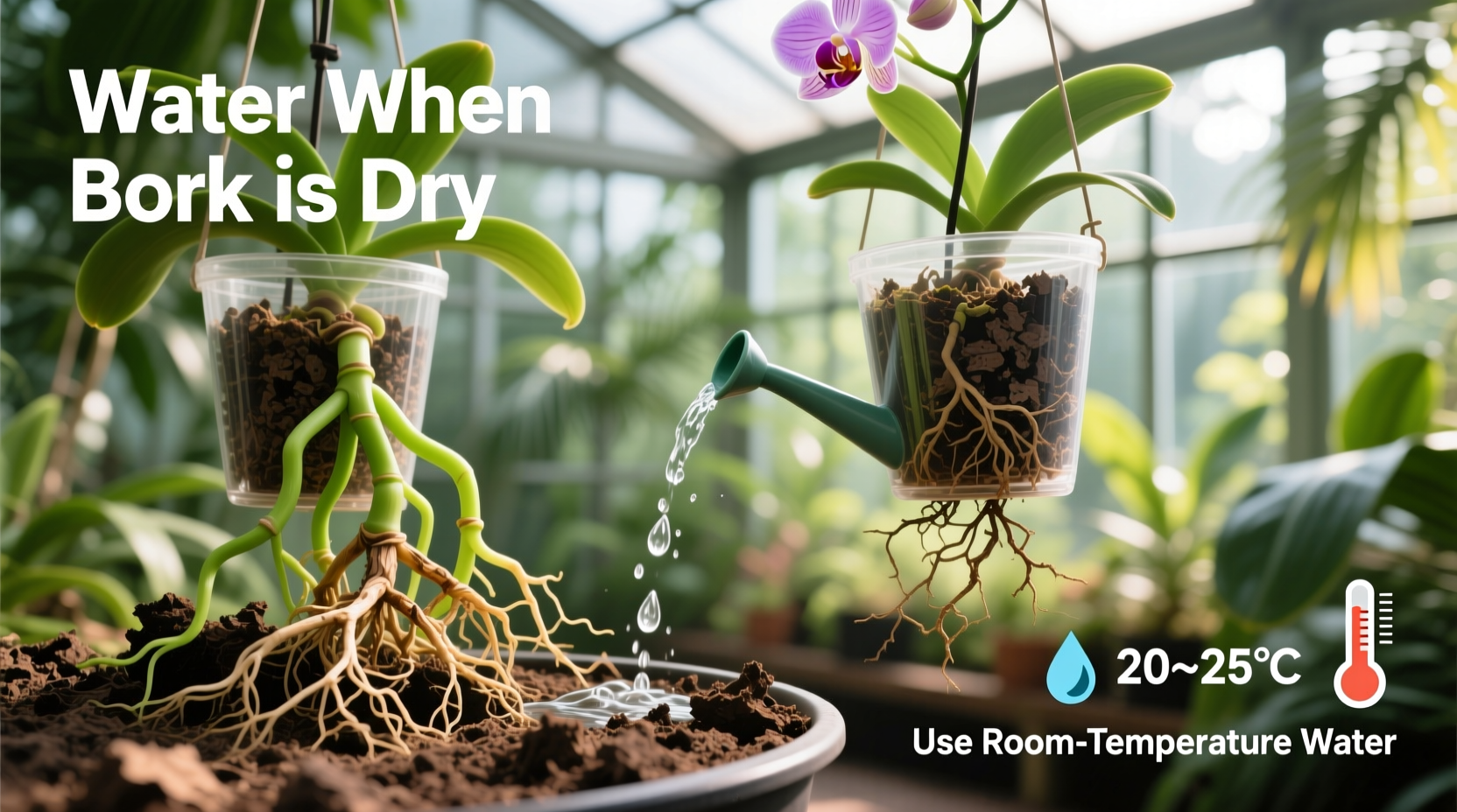 How to Water Orchids in Bark Properly