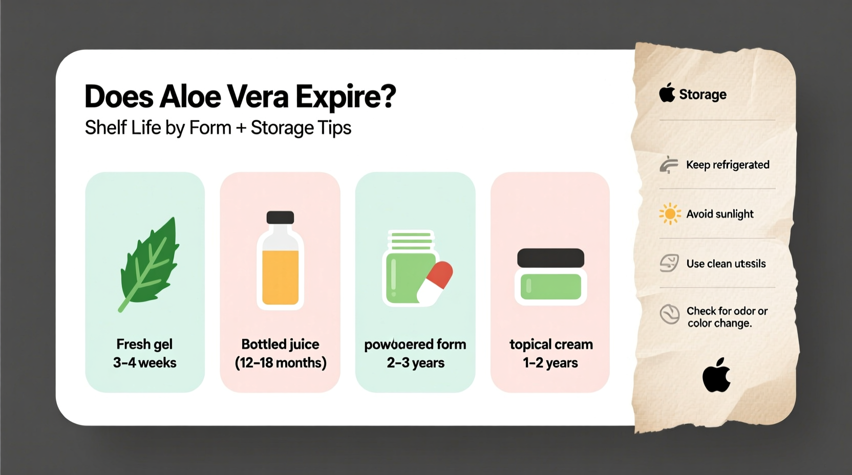 Does Aloe Vera Expire? Shelf Life by Form + Storage Tips