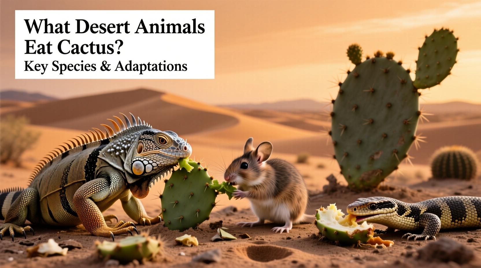 What Desert Animals Eat Cactus? Key Species & Adaptations