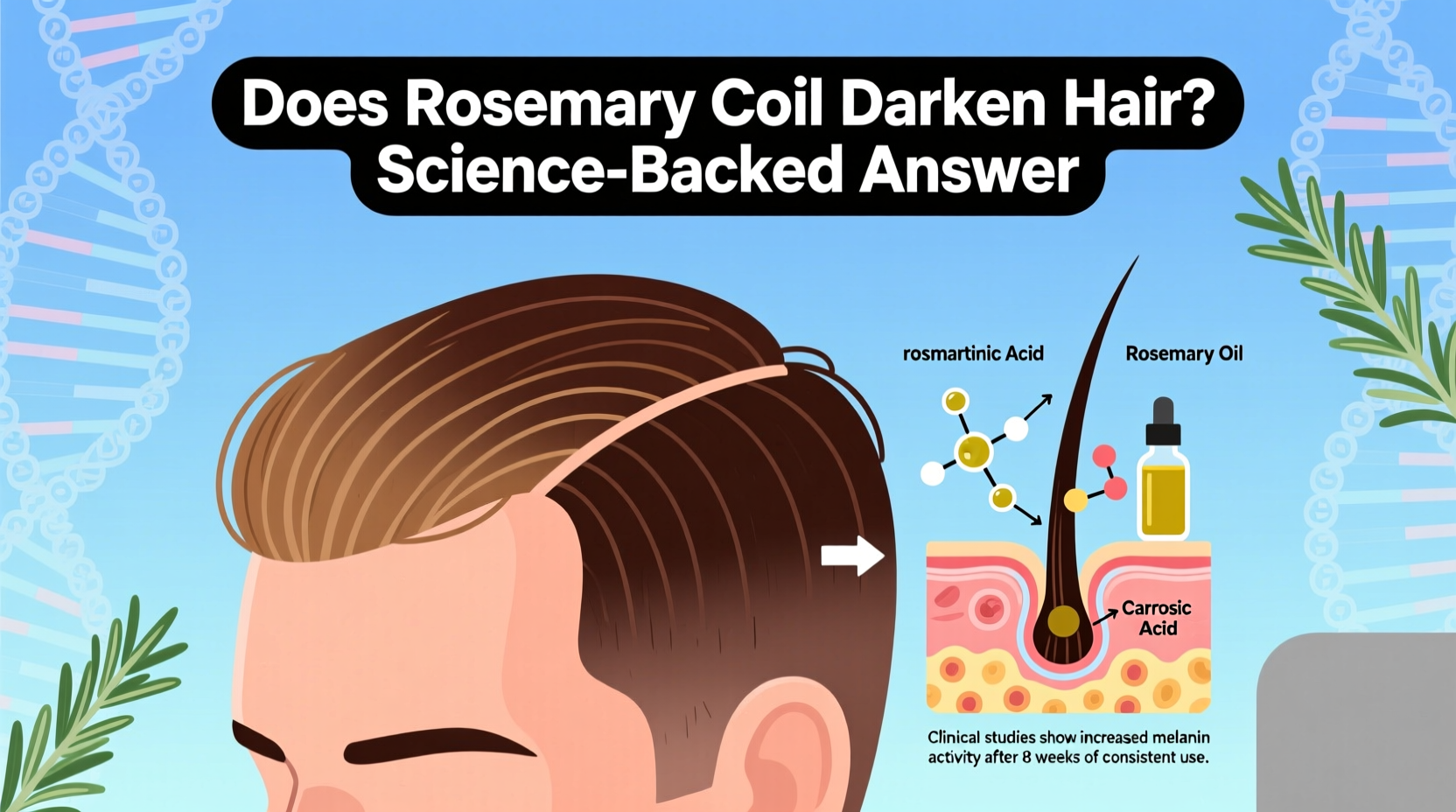 Does Rosemary Oil Darken Hair? Science-Backed Answer