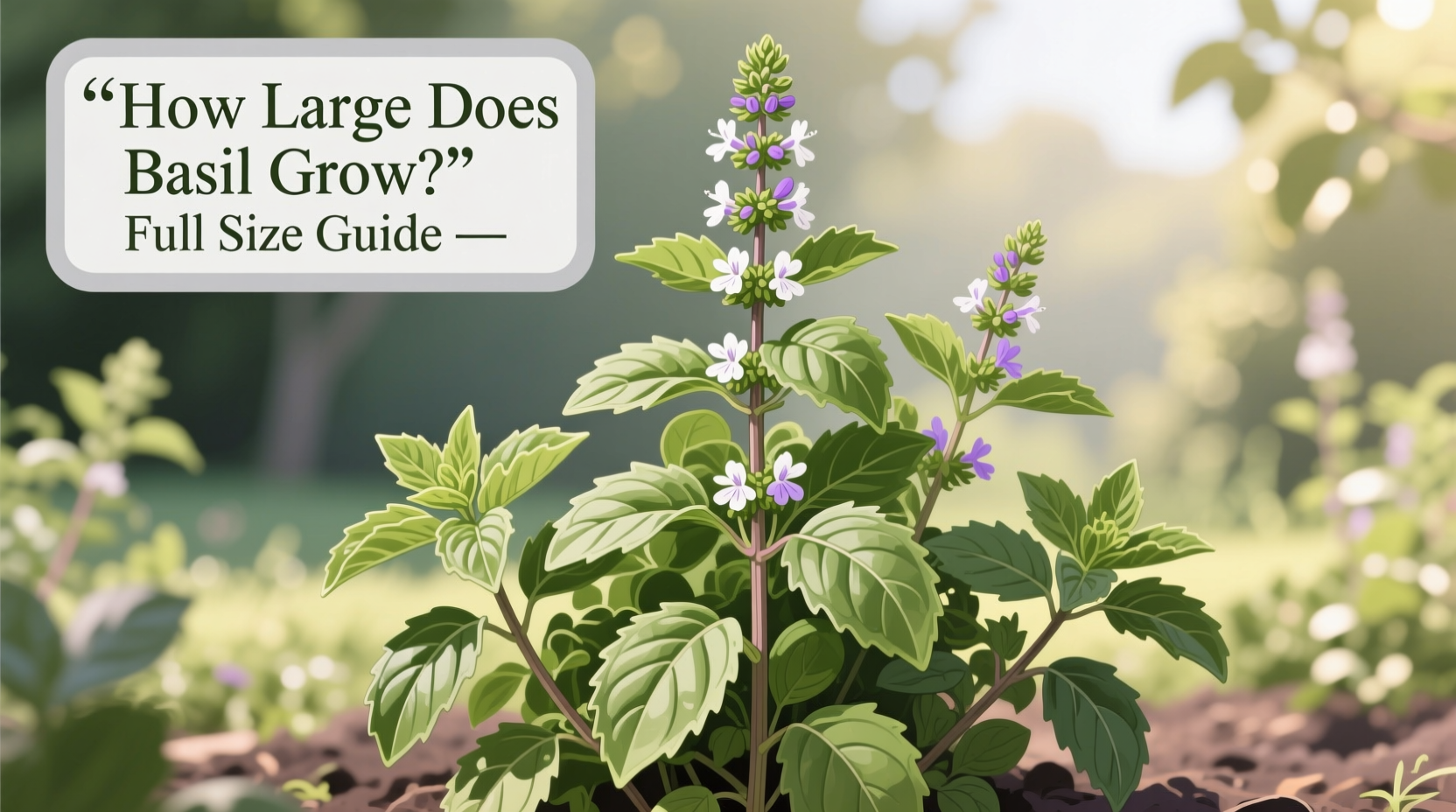 How Large Does Basil Grow? Full Size Guide