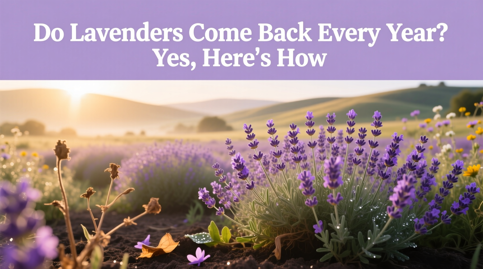 Do Lavenders Come Back Every Year? Yes, Here's How