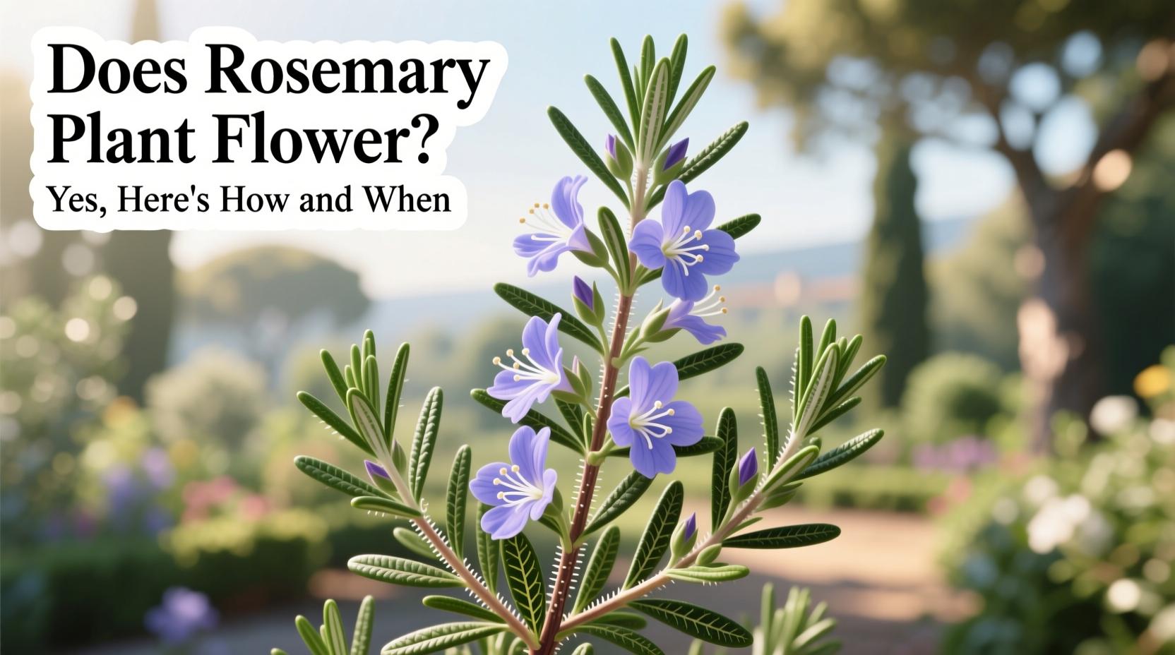 Does Rosemary Plant Flower? Yes, Here's How and When