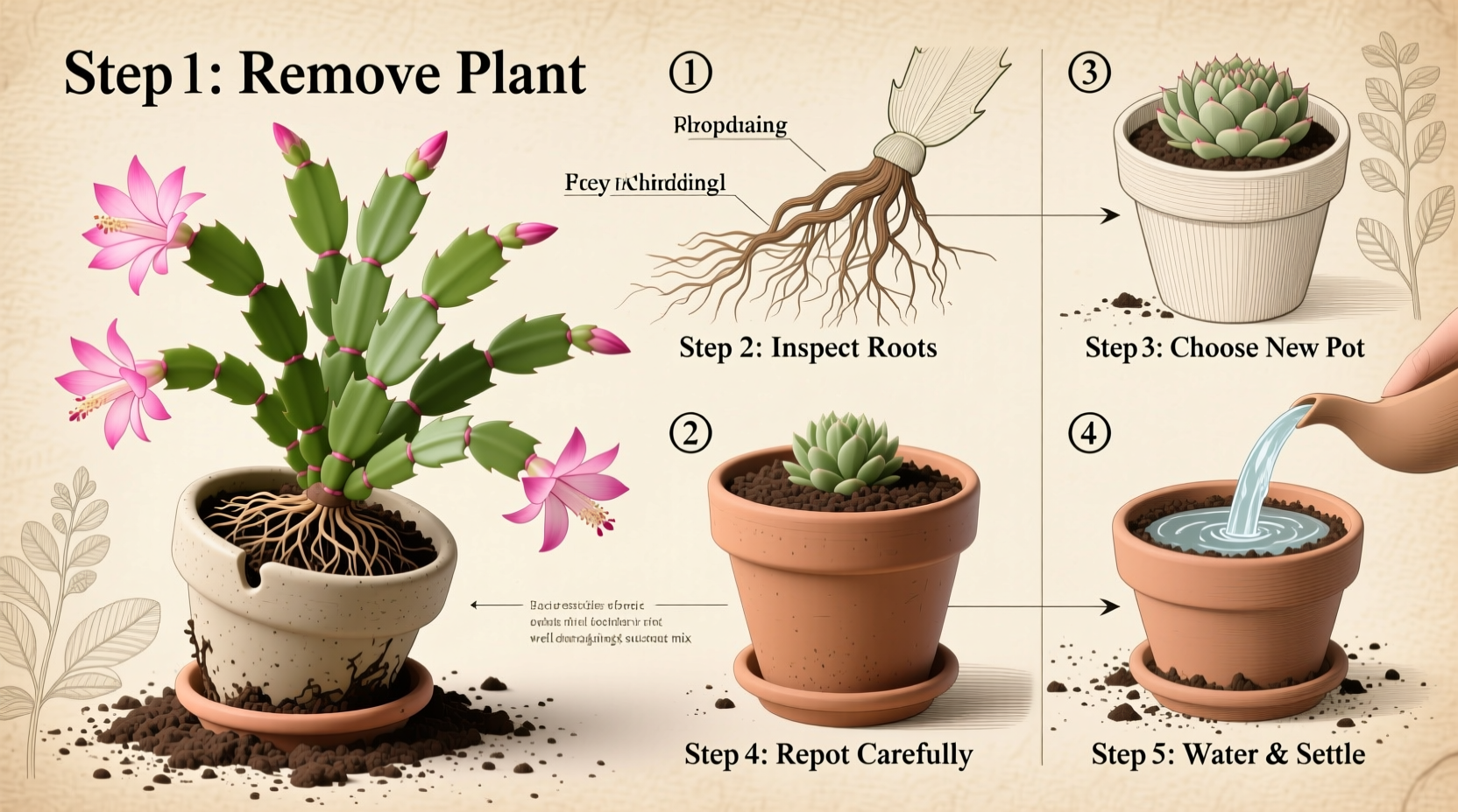 How to Repot a Christmas Cactus: Step-by-Step Guide