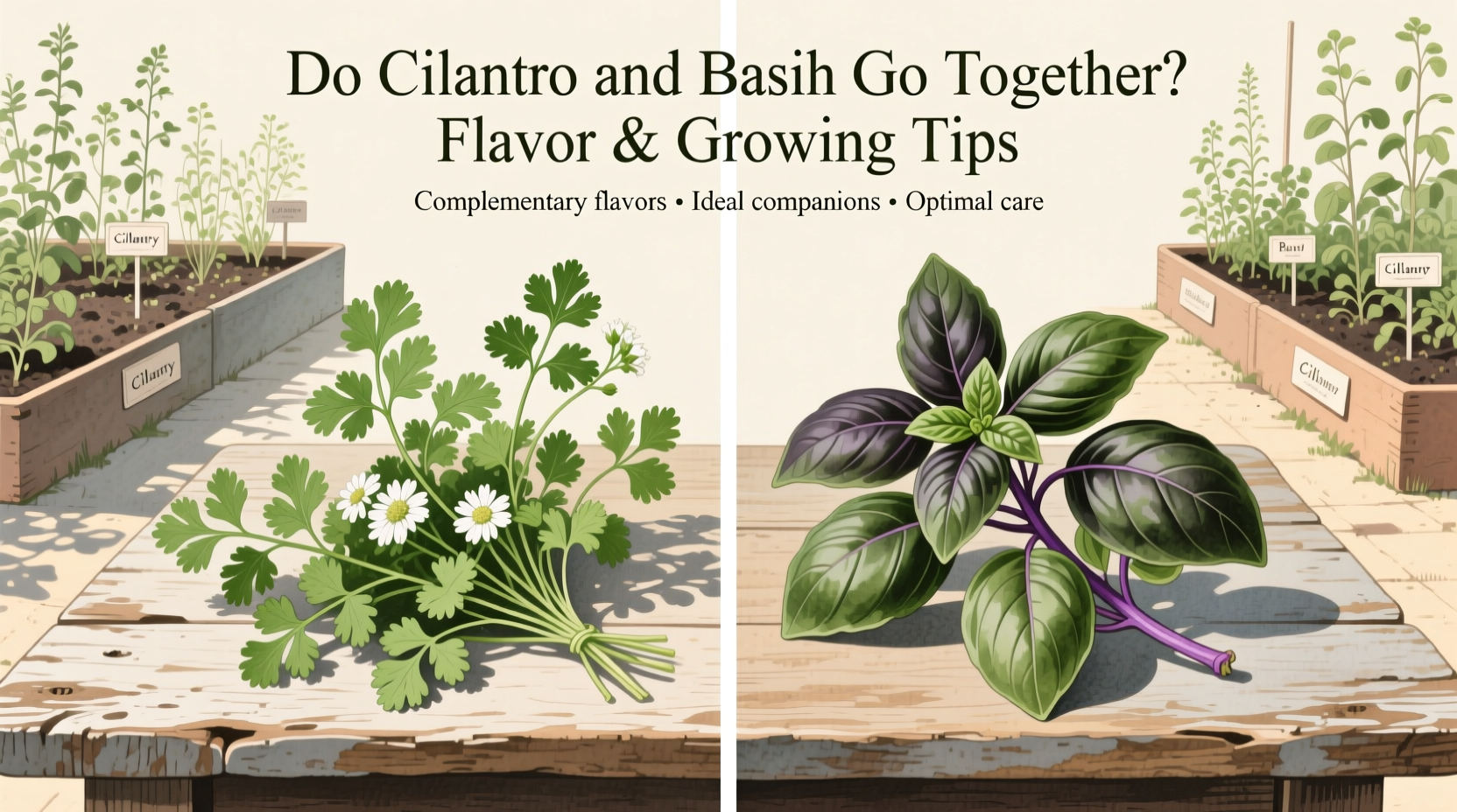 Do Cilantro and Basil Go Together? Flavor & Growing Tips
