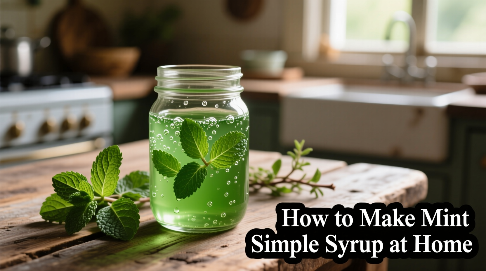 How to Make Mint Simple Syrup at Home