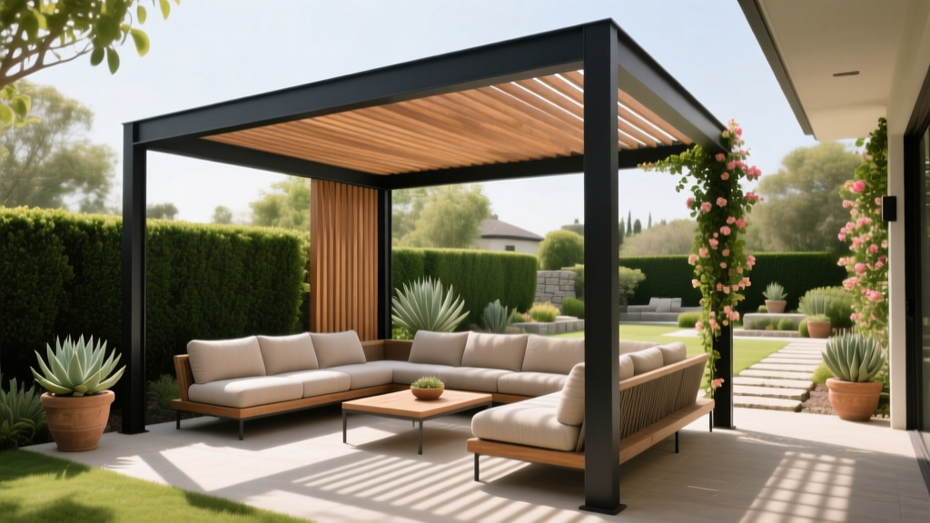 Pergola With Built In Seating Design And Cost Guide