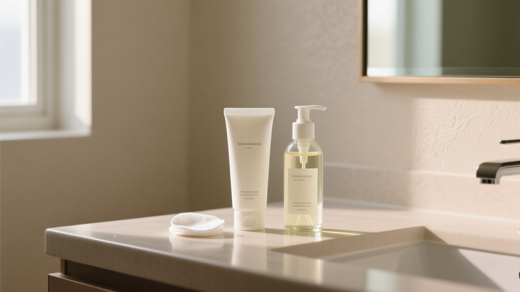 Double Cleansing Method For Sensitive Skin With Cleanser