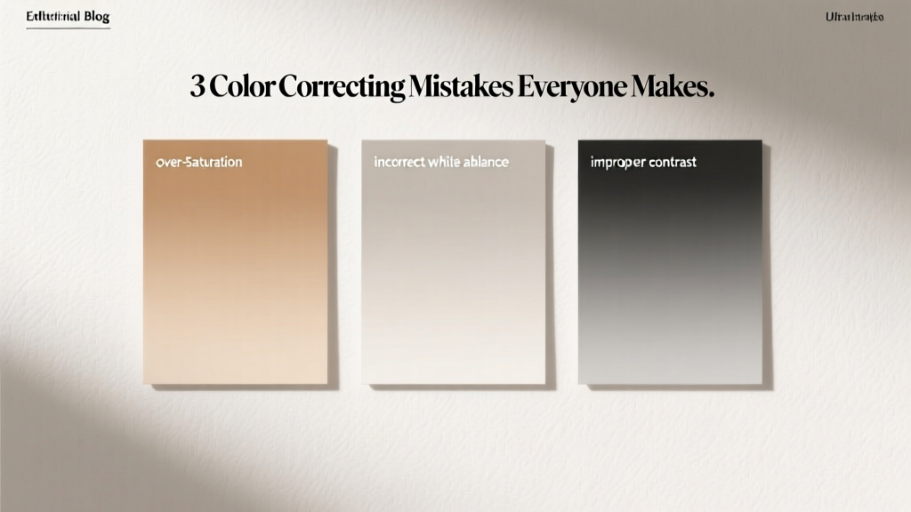 3 Color Correcting Mistakes Everyone Makes