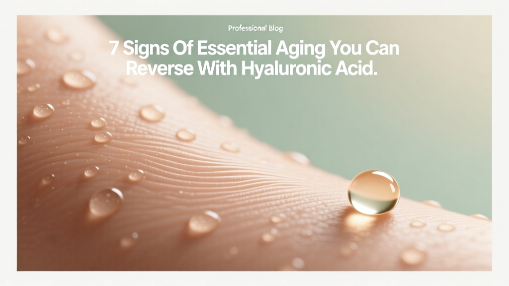 7 Signs Of Essential Aging You Can Reverse With Hyaluronic Acid