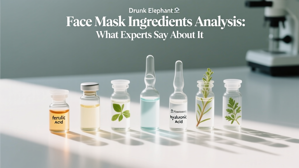 Drunk Elephant Face Mask Ingredients Analysis What Experts Say About It
