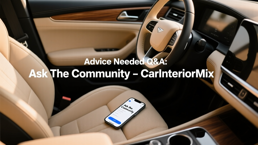 Advice Needed Q&A: Ask the Community - CarInteriorMix