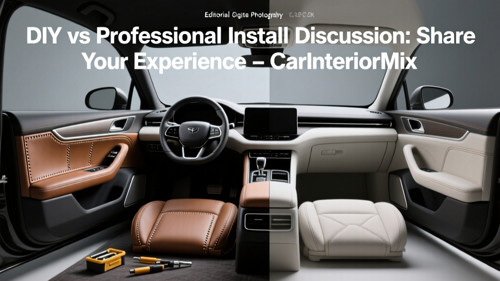 DIY vs Pro Car Interior Install (2026)