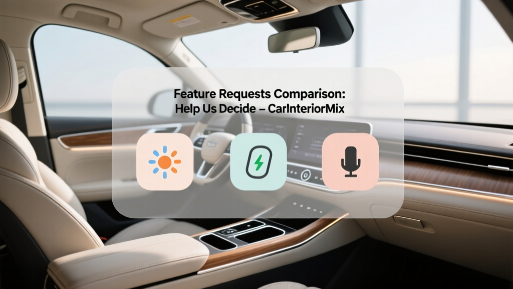 Feature Requests Comparison: Help Us Decide - CarInteriorMix