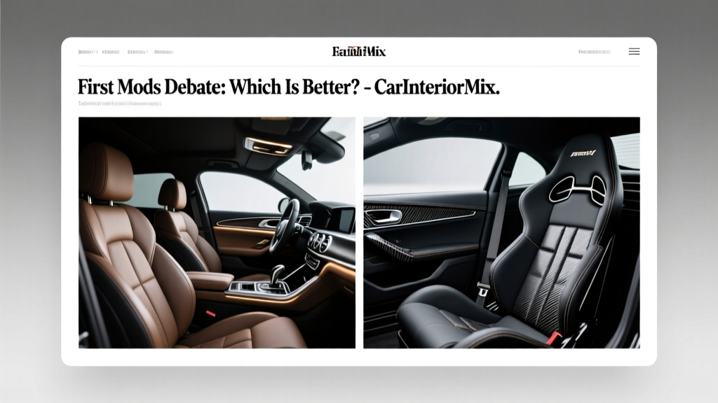 First Mods Debate: Which Is Better? - CarInteriorMix
