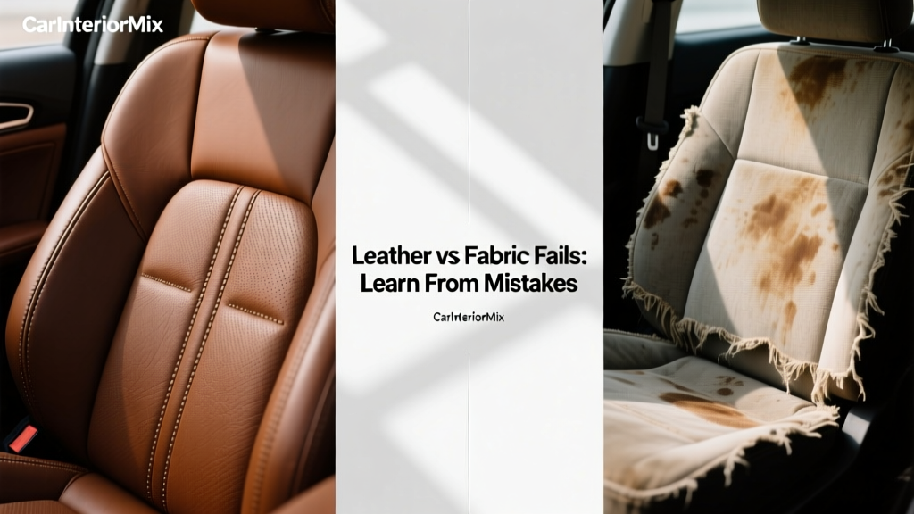 Leather vs Fabric Car Interiors: Avoid Costly Mistakes
