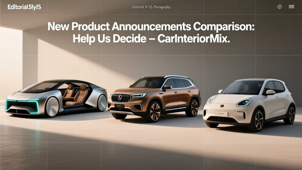 Car Interior Product Announcements: Help Us Decide (2026)