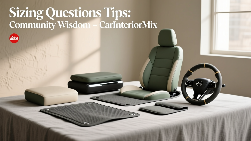 Sizing Questions Tips: Community Wisdom - CarInteriorMix