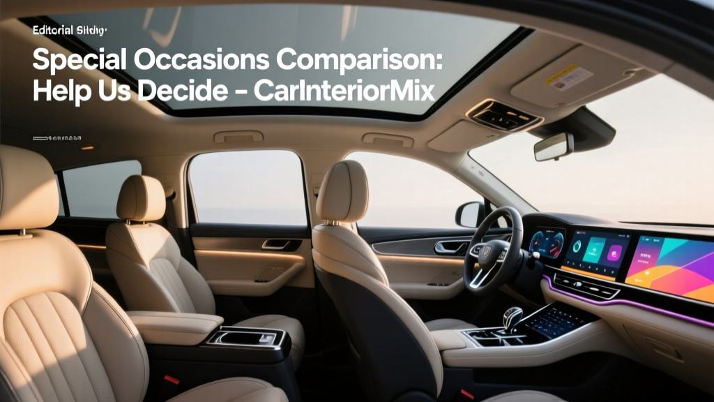 Car Interior for Special Occasions (2026)