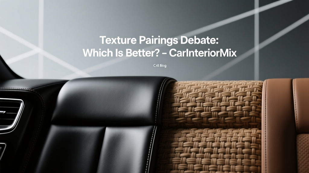 Texture Pairings Debate: Which Is Better? - CarInteriorMix