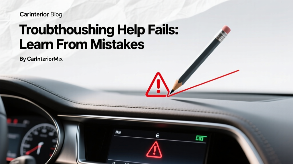 Car Interior Troubleshooting: Fixes That Fail (2026)