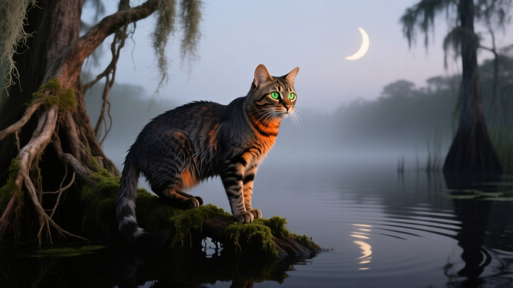 Bayou Cat: Swamp-Adapted Southern Breed