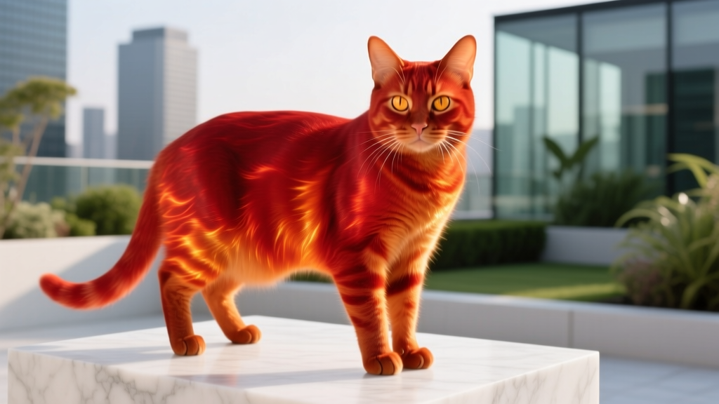 Blaze Cat: Fire-Colored Coat Breeding