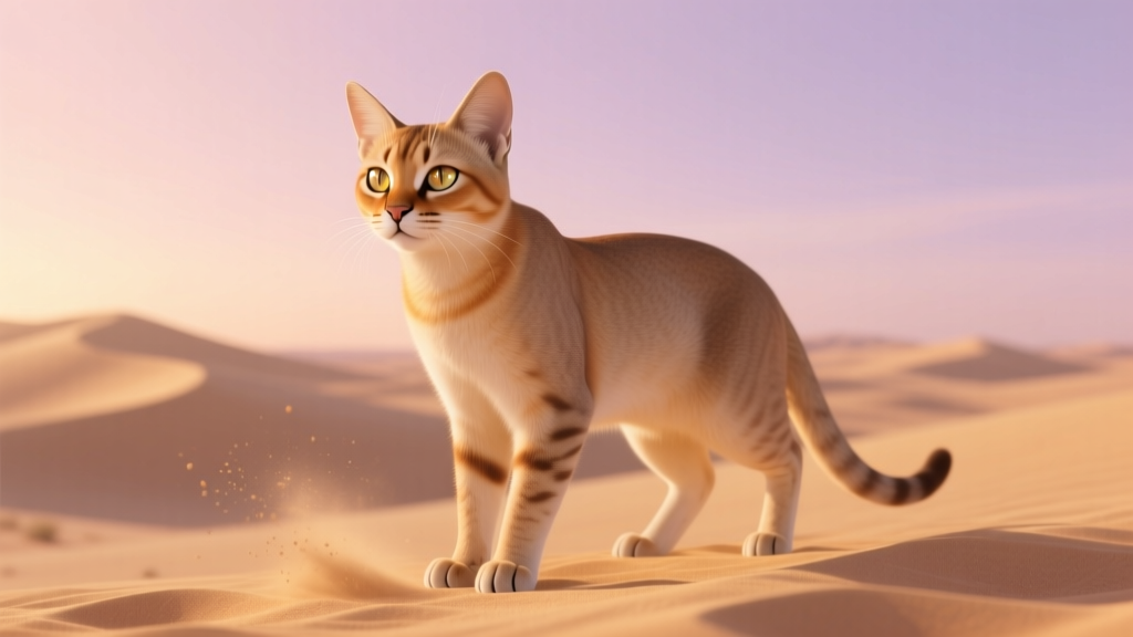Dune Cat: Sand-Adapted Desert Breed Type