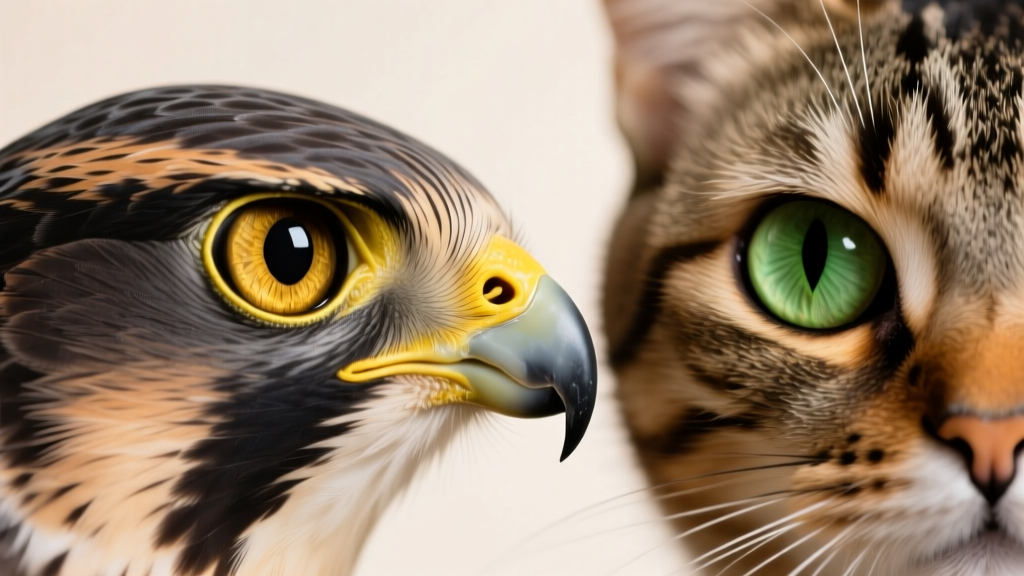 Falcon Cat: Bird-of-Prey Eye Focus
