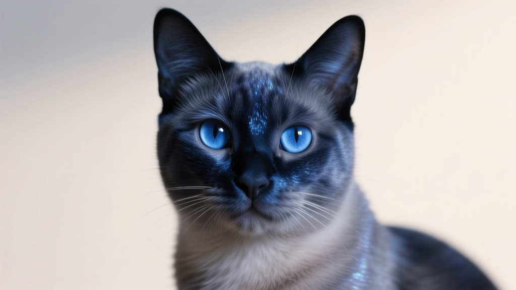 Indigo Cat: Deep-Blue Eye Color Selection