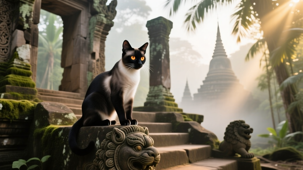 Korn Ja: Thai Temple Guardian Cat