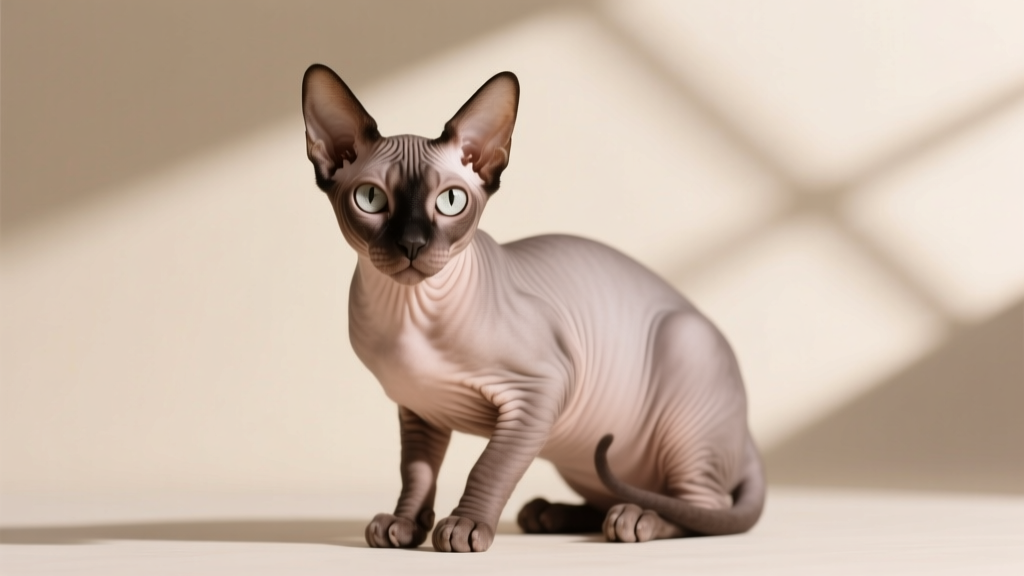 Minskin: Short-Legged Sparse-Coated Cat