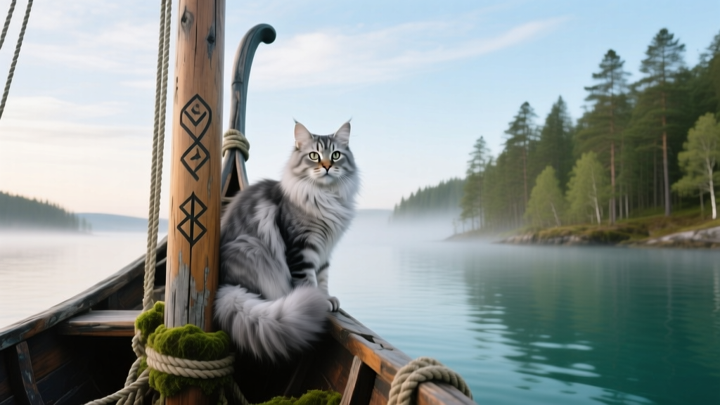 Norwegian Forest Cat: Viking Ship Stowaways