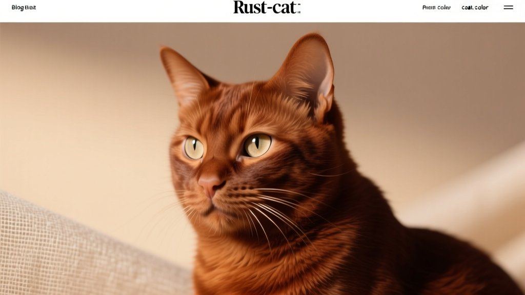 Russet Cat: Red-Brown Coat Color Breed