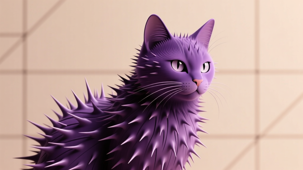 Thistle Cat: Purple-Named Prickly Coat