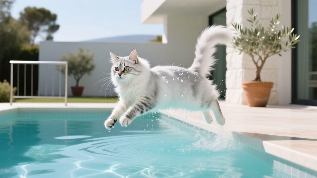 Turkish Angora: The Swimming Cat