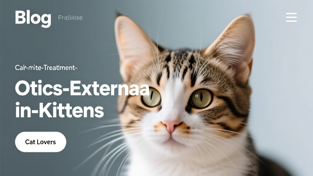 Cat Ear Mite Treatment: Otitis Externa in Kittens
