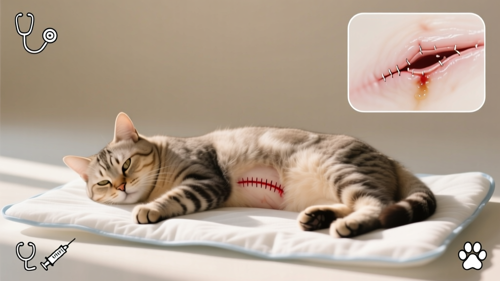 Cat Post-Surgery Incision Monitoring and Infection Signs