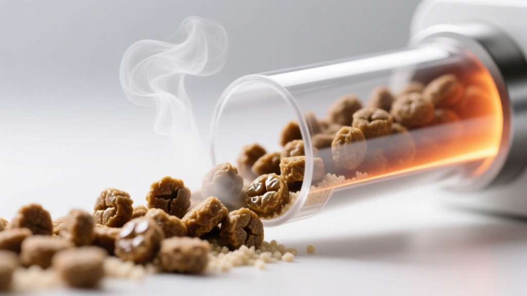 Cat Food Starch Gelatinization: Extrusion Temperature Effects