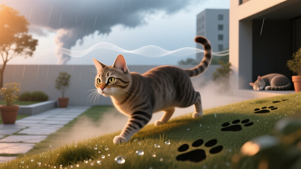 Can weather affect cats behavior for outdoor cats? Yes—and here’s exactly how temperature, barometric pressure, humidity, and storms shift their hunting, sleeping, territorial patrols, and stress levels (with vet-backed signs to watch for)
