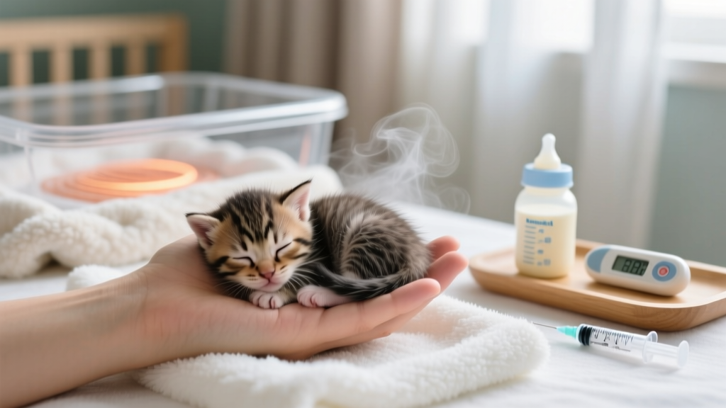 How to Take Care of a Newborn Kitten Without Mother: The Critical First 72 Hours (What Vets Say You MUST Do — or Risk Fatal Hypothermia, Starvation, or Sepsis)