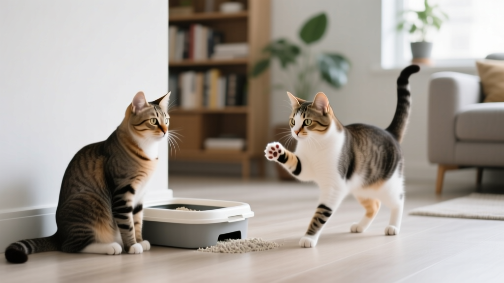 Will cat copy bad litterbox behavior? The truth about feline social learning—and 5 science-backed steps to stop litter box problems before they spread between cats in multi-cat homes.