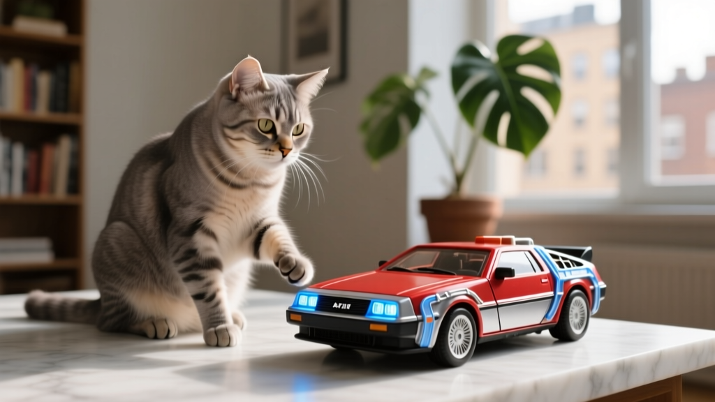 Why Your Senior Cat Stares at Toy Cars (and What 'A-Team KITT' History Reveals About Feline Aging Behavior — 7 Evidence-Based Enrichment Moves You’re Missing)