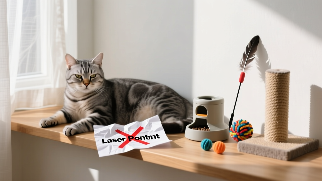 What's the best cat toy advice for stressed, bored, or aging cats? Veterinarians and feline behaviorists reveal the 7 evidence-backed principles most owners ignore — and why chasing laser pointers alone could worsen anxiety long-term.