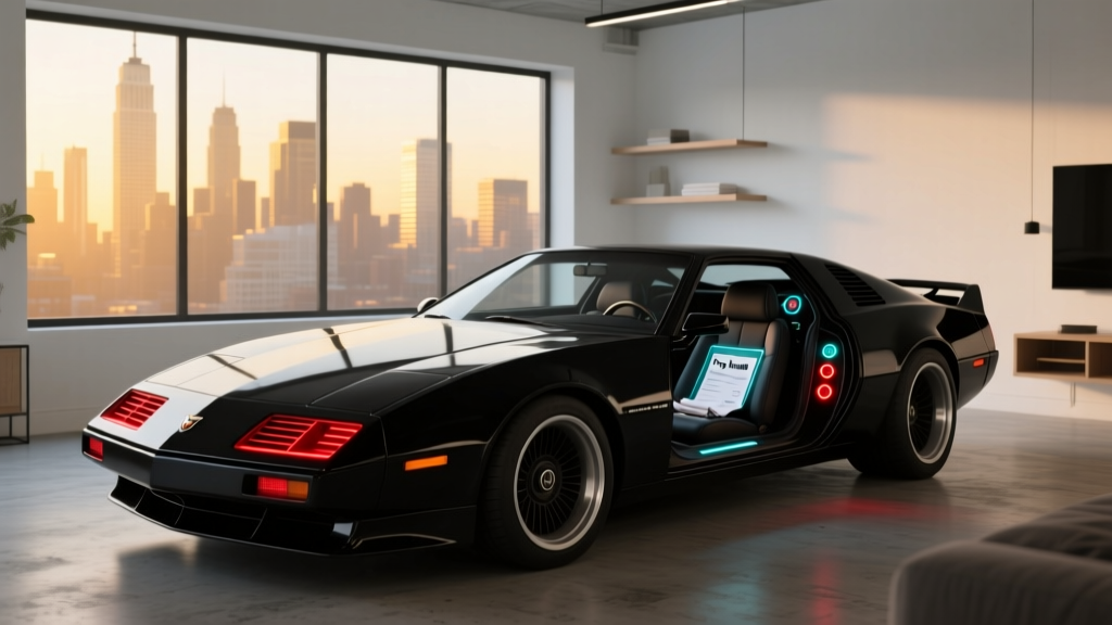 Who Owns the Original KITT Car in an Apartment? The Surprising Truth Behind That Viral Photo & Why It’s Not What You Think (Spoiler: It’s Not Real Estate — It’s a Prop Rental Loophole)