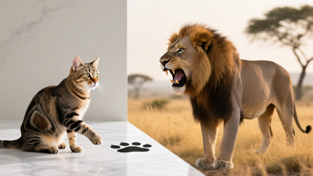 How Do Domestic Cat and African Lion Behaviors Compare? The Surprising Truth About Purring, Roaring, Hunting, and Social Bonds—What Your Housecat Shares (and Doesn’t) With the King of the Jungle