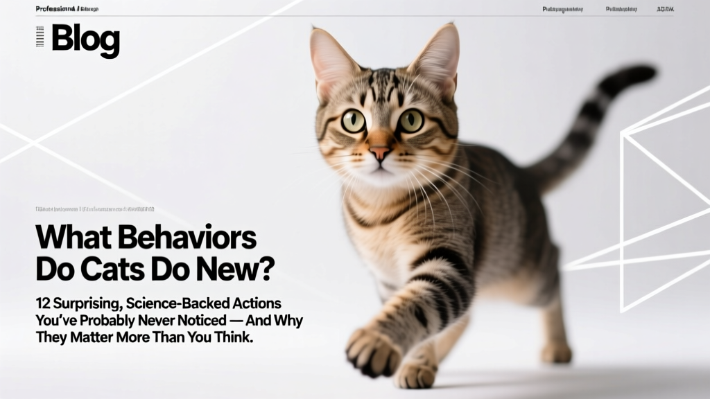 What Behaviors Do Cats Do New? 12 Surprising, Science-Backed Actions You’ve Probably Never Noticed — And Why They Matter More Than You Think