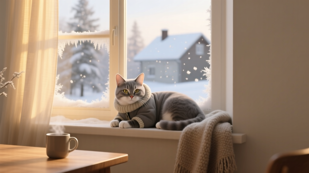 Does spaying a cat change behavior in winter? The truth about calmness, weight gain, indoor restlessness, and how to adjust care — no myths, just vet-backed winter behavior strategies for spayed cats.