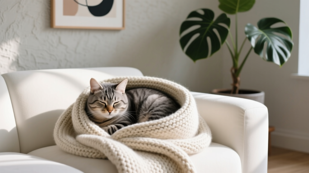 What Is Cat Nesting Behavior Guide: The Real Reason Your Cat Burrows in Blankets (And When It’s a Red Flag You Can’t Ignore)