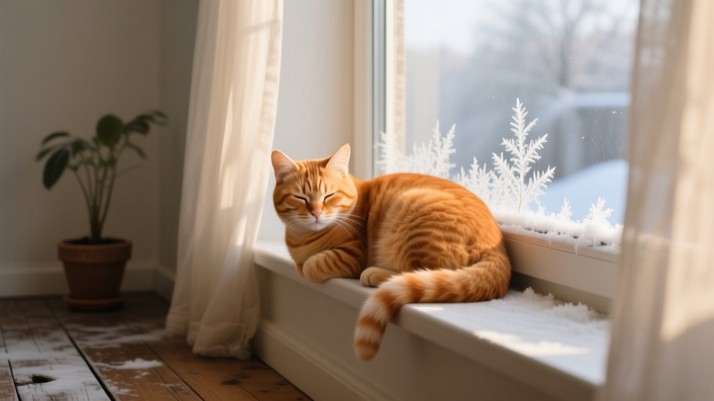 Is Orange Cat Behavior Real Winter Care? 7 Evidence-Based Truths Every Owner Needs to Know Before the First Frost Hits — Because Their 'Laziness' Might Be Hypothermia Risk, Not Just Personality
